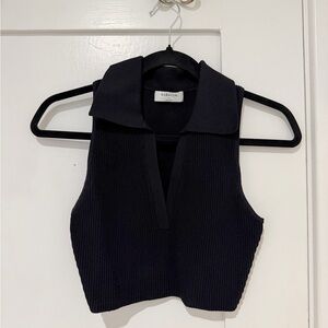 Aritzia Babaton Sculpt Knit Polo Top